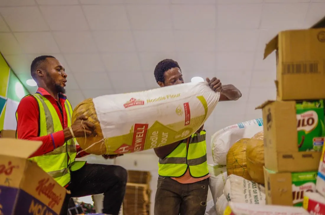 Arete warehouse staff handling FMCG stock